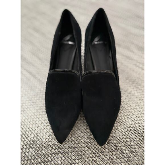 BRIAN ATWOOD Kendal Suede Pointed Toe Caged Block Heels 6.5 - Picture 3 of 7